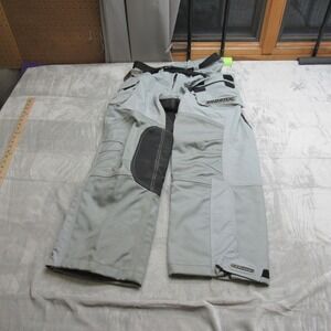 Thor MX Ride Pants Mens 31x30 Gray Belted Performance Water Rsistant Motorcycle